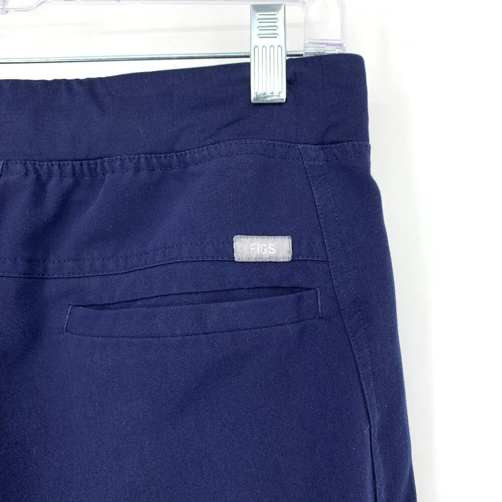 Figs Axim Scrub Pants Mens Size XS Navy Blue Straight Leg Classic Fit